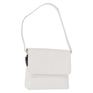 GUCCI Shoulder Bag Leather White Silver 001 1998 001 1998